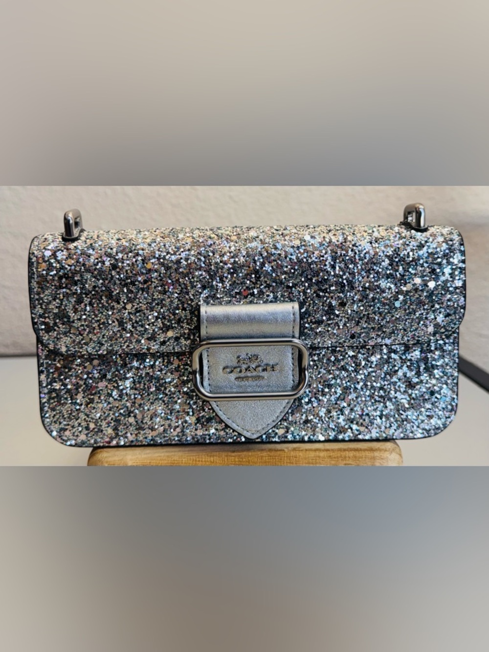 Coach Morgan Glitter Crossbody Bag - Picture 2 of 9